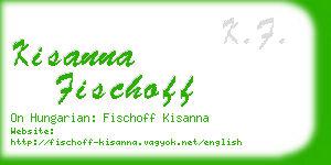 kisanna fischoff business card